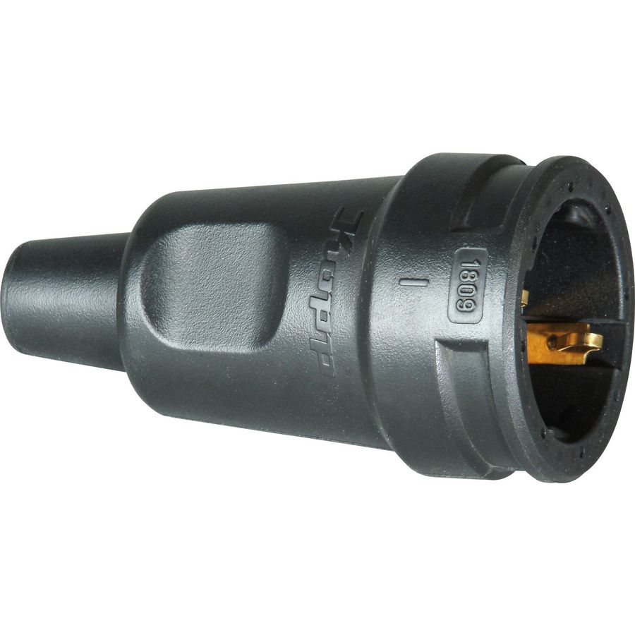 Contrastekker RA rubber zw. VVE=10