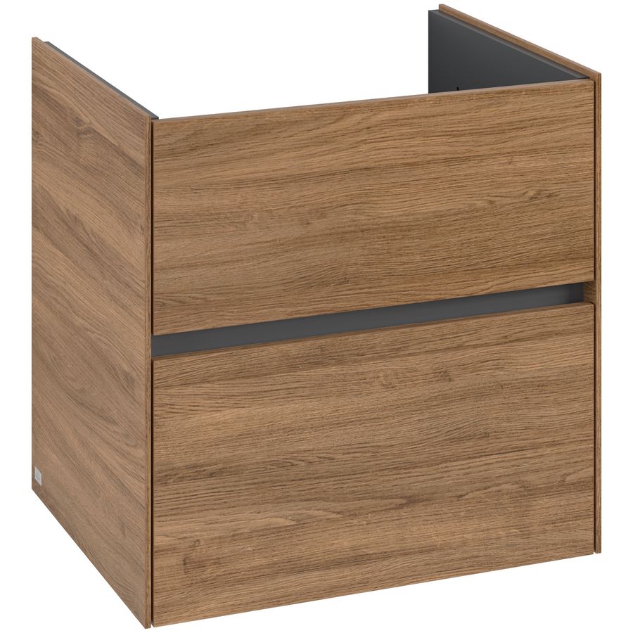 Wastafelonderkast Collaro 611x610x480mm Oak.Kans C14300RH