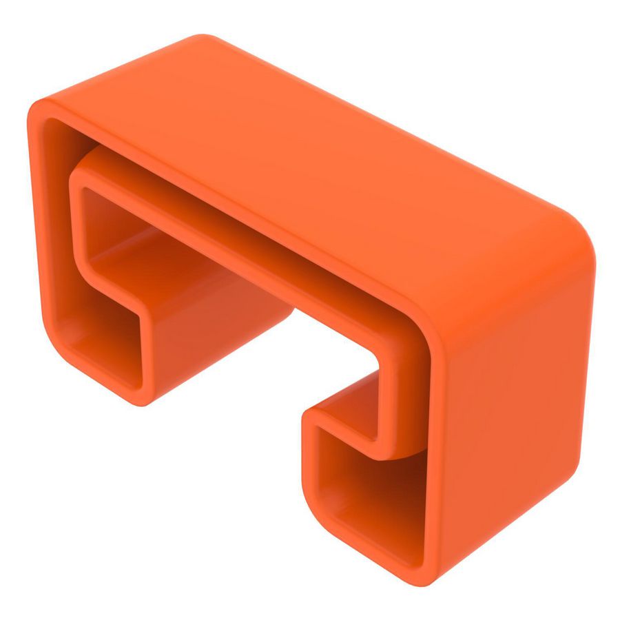 Beschermkap voor profiel MS21 41x21 Polyethyleen pastellorange RAL 200 VVE=25