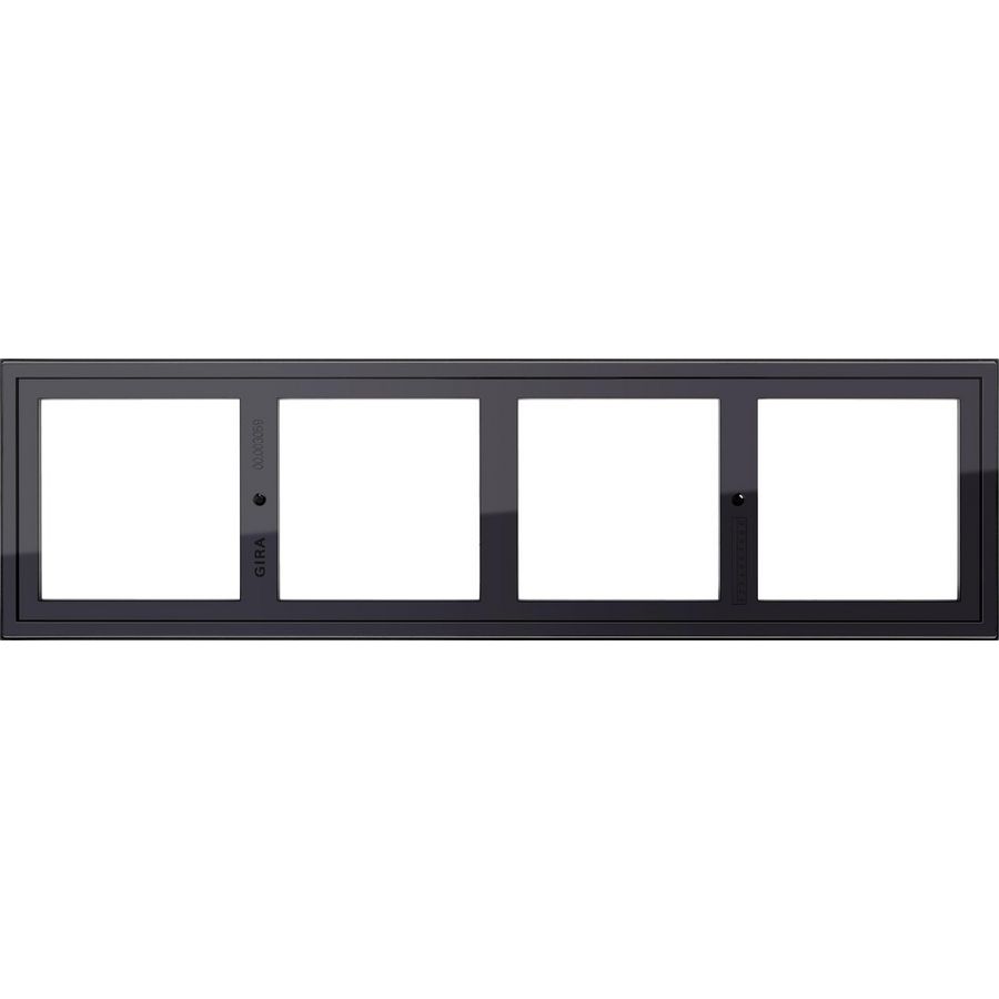 Montageadapter 4-voudig Gira E2 zwart