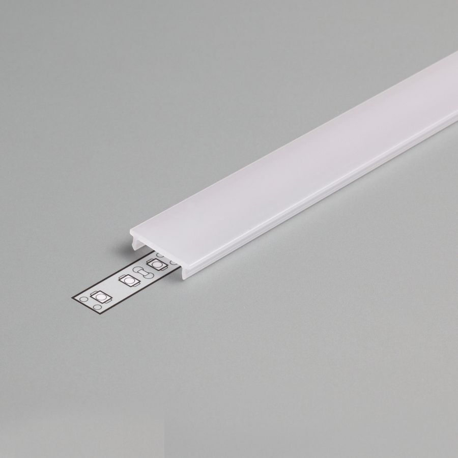 Zak a 2m. Profiel voor ledstrips afdekking F klik Opaal