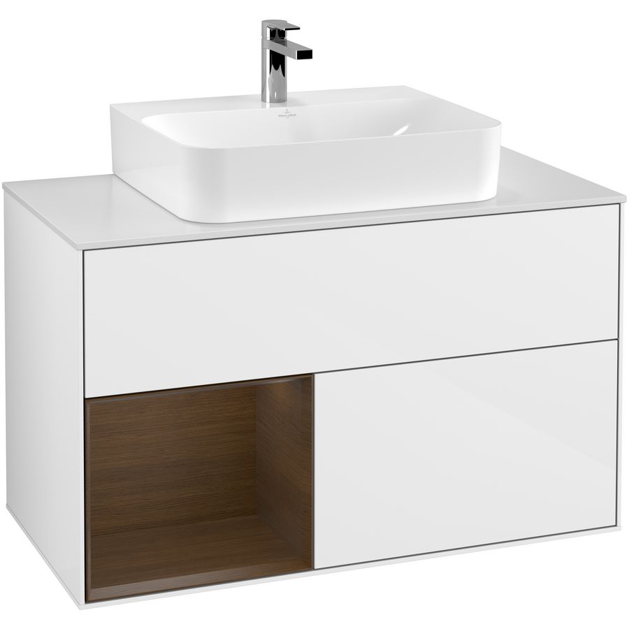 Wastafelonderkast Finion 1000x603x501mm G.White.L G111GNGF