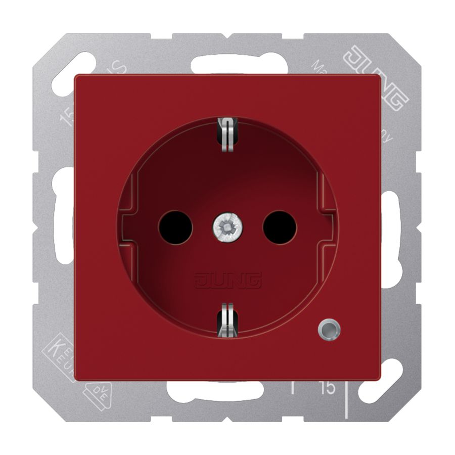 Wandcontactdoos A(S)500 rood slagv.besch.cont ko.l