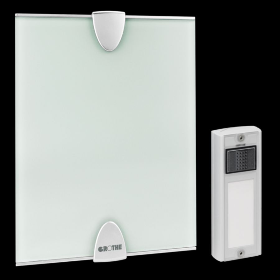 Draadloze gong incl. beldrukker/zender reikwijdte tot 500m.