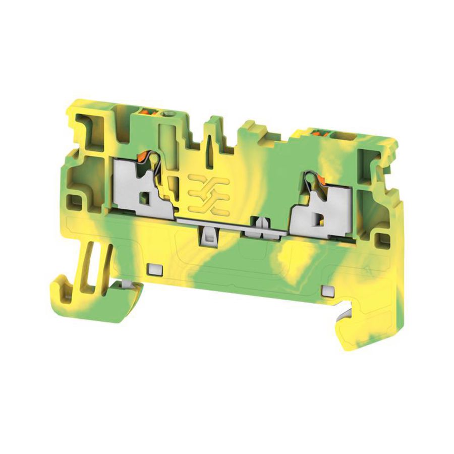 Aardklem PE PUSH IN wit 1.5mm² 500V connections: 2, VVE=50