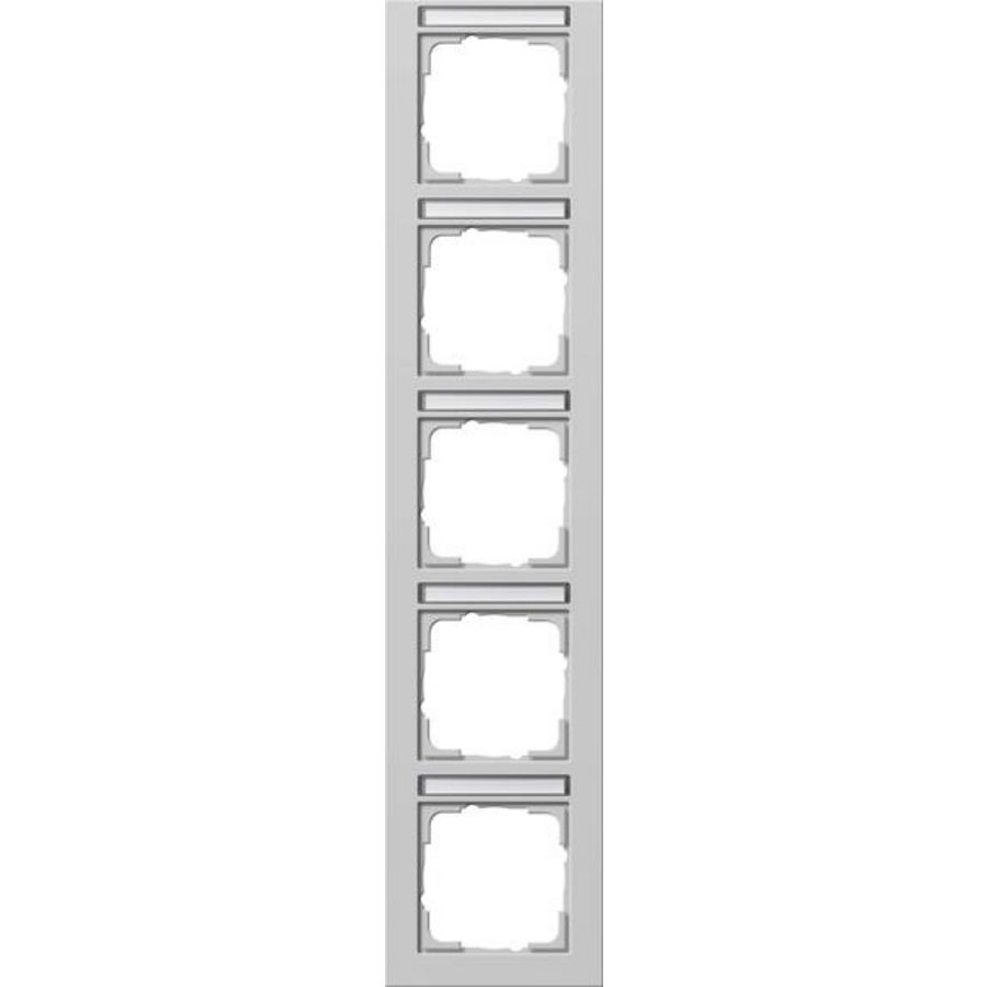Afdekraam 5-voudig verticaal TK Gira E2 grijs m