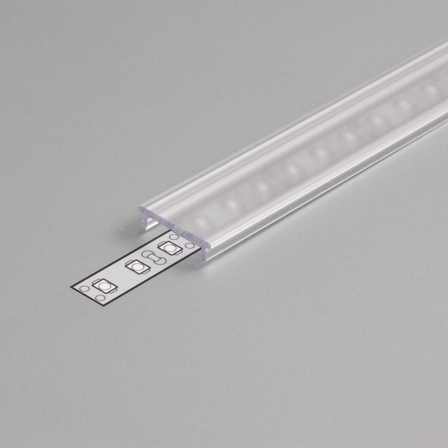 Zak a 2m. Profiel voor ledstrips afdekking F klik transparant