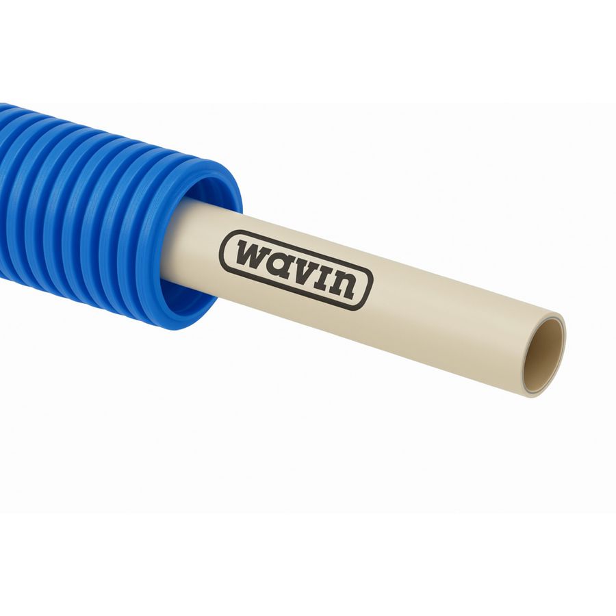 Rol a 50mtr. TIGRIS meerlagenbuis PEX/AL Buis+Mantel blauw 25x2,5mm