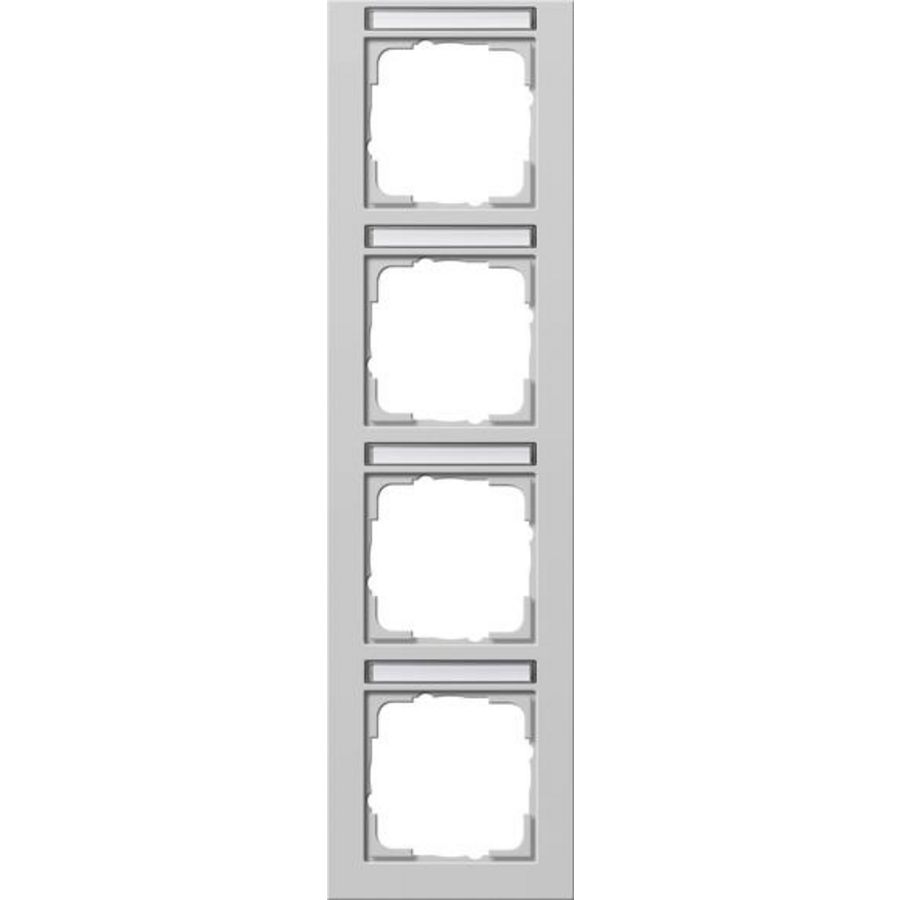 Afdekraam 4-voudig verticaal TK Gira E2 grijs m