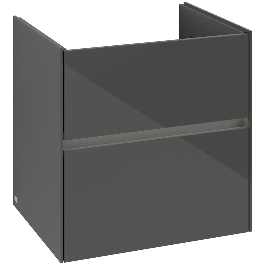Wastafelonderkast Collaro 611x610x480mm Glossy Grey C143B0FP