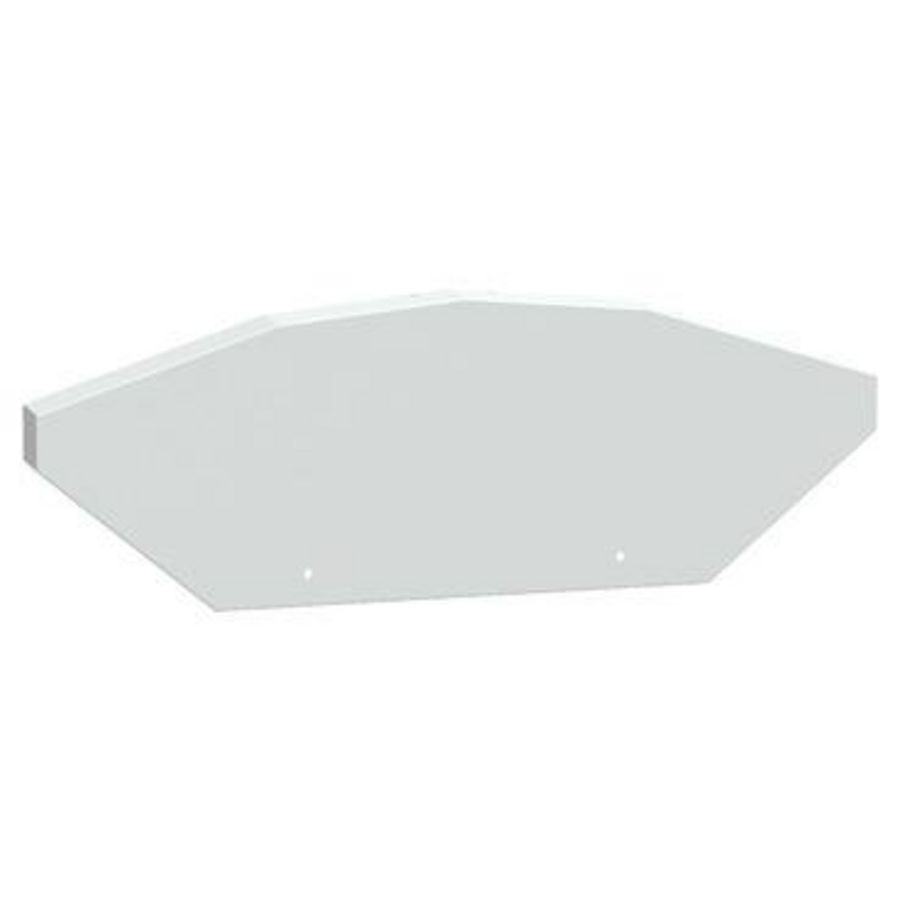 Canalis EV 2X eindkap wit incl. bevestigingsmateriaal