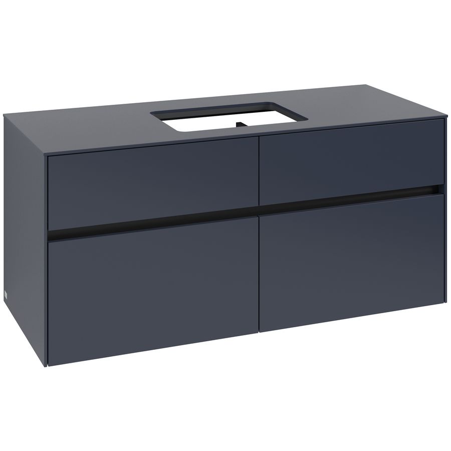 Wastafelonderkast Collaro 1200x548x500mm Marine Blue C11200VQ