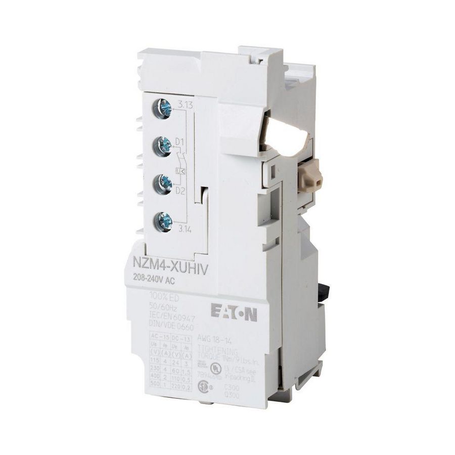 Onderspanningspoel NZM4 2xM voorijlend 18V DC