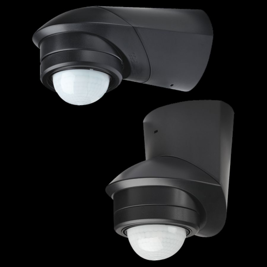 Bewegingsmelder IR 120 graden opbouw zwart