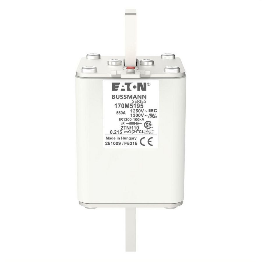 Zekering hoge snelheid 550A AC 1250V 100kA 2 61x75x1 VVE=3
