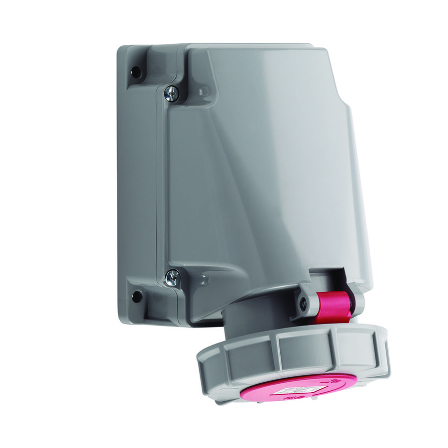 Wandcontactdoos CEE IP67 63A 4P 230V 9h blauw VVE=2