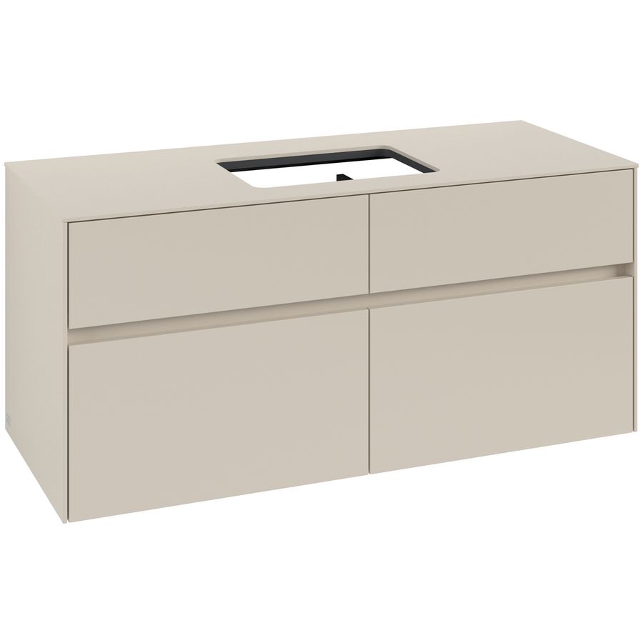 Wastafelonderkast Collaro 1200x548x500mm Cashmere Grey C11200VN