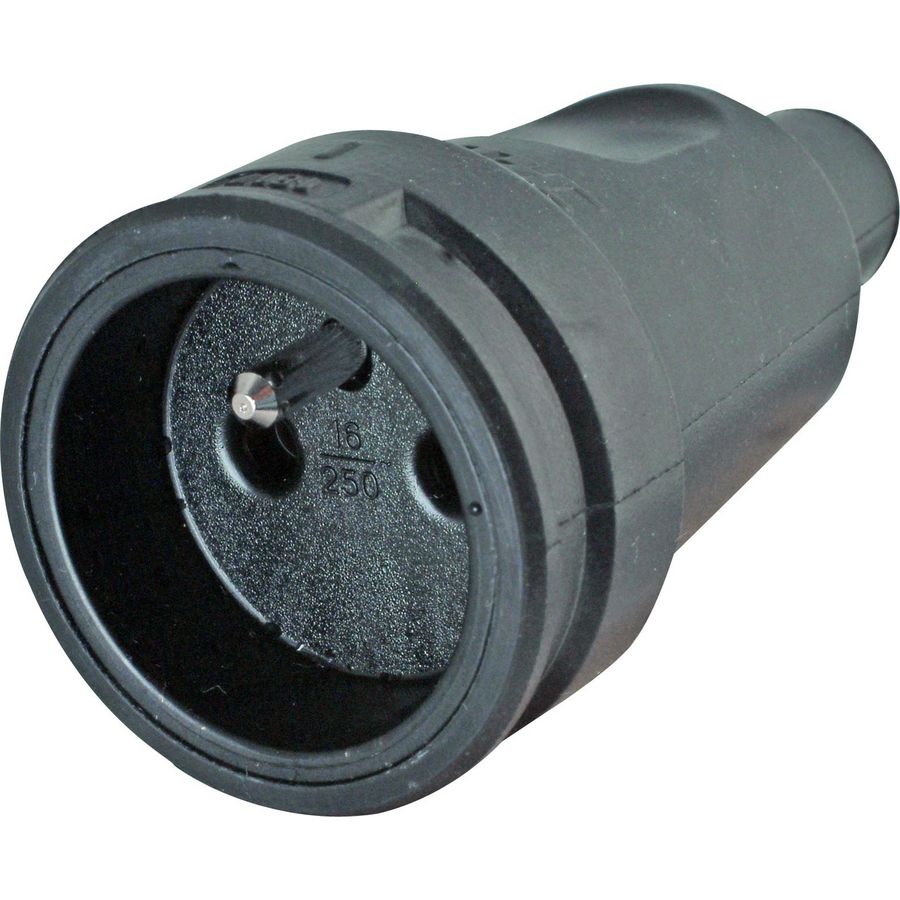 Contrastekker PA rubber zwart VVE=10