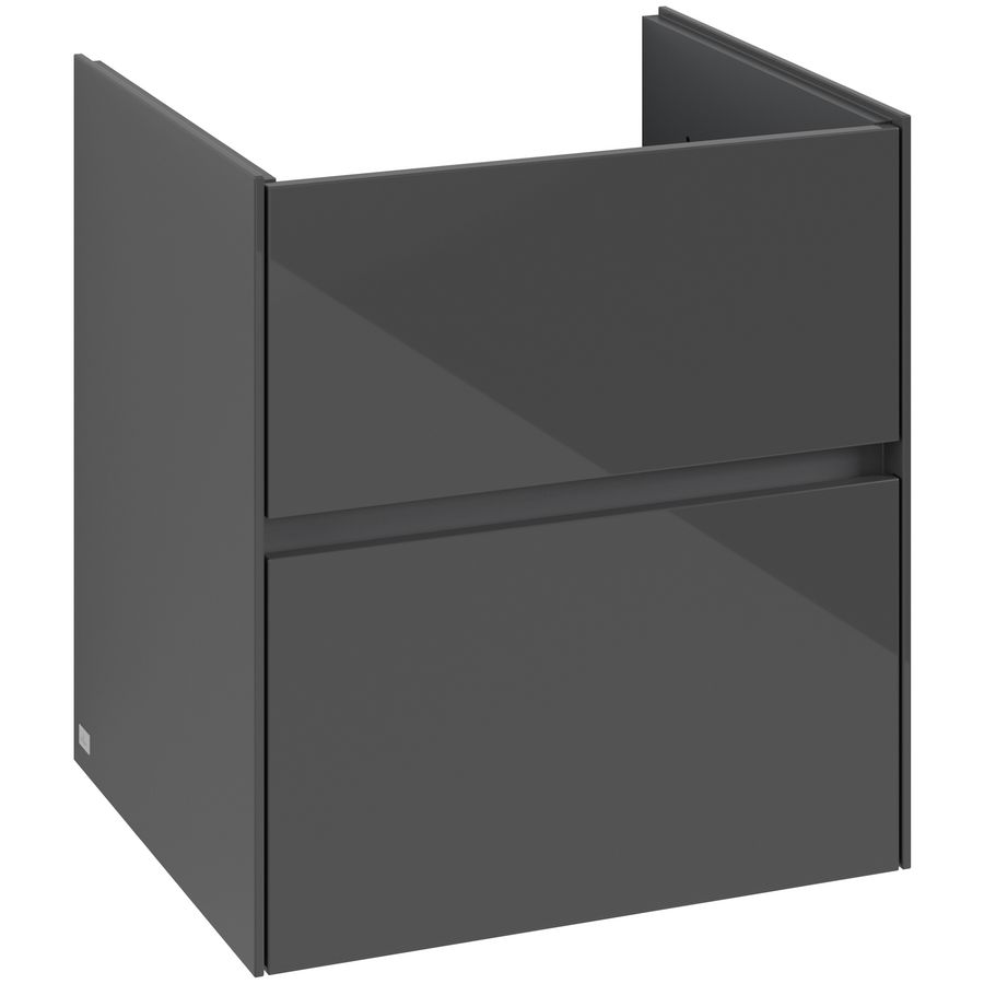 Wastafelonderkast Collaro 561x610x480mm Glossy Grey C14200FP