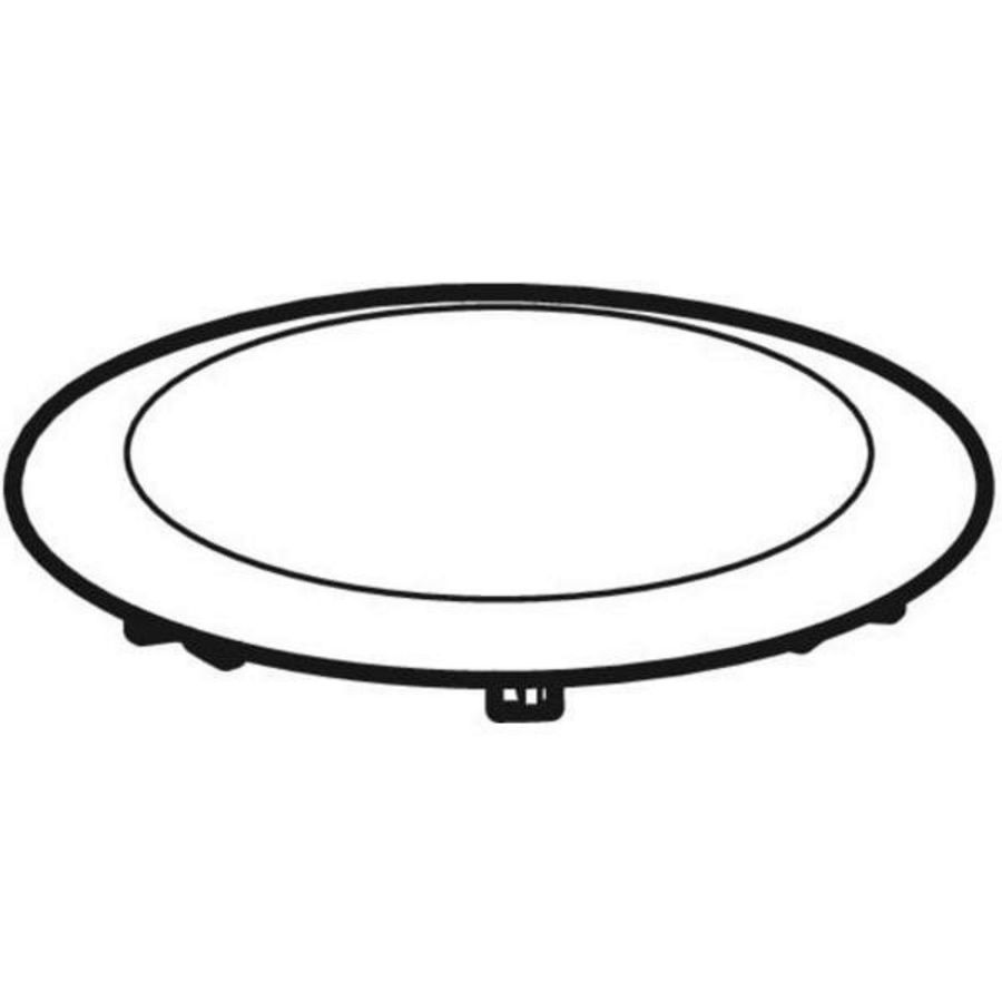 Afdek rozet d90 glanschroom