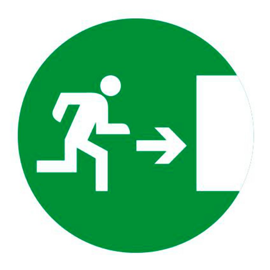 Pictogram DX uitgang rechts