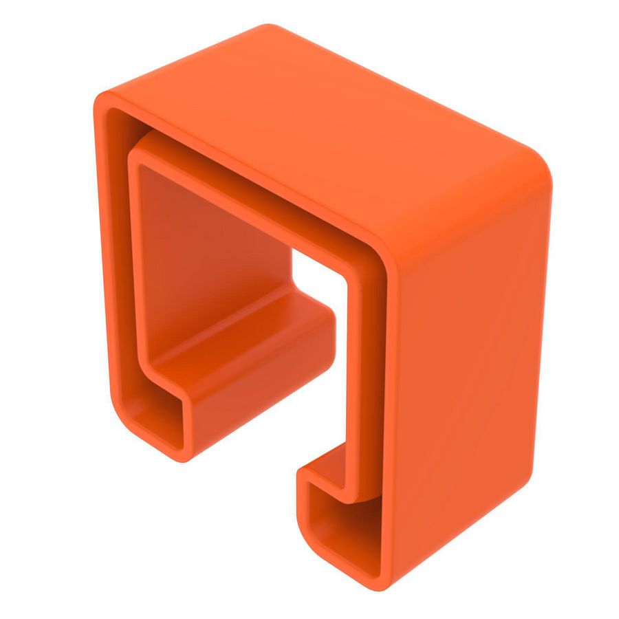 Beschermkap voor profiel MS41 41x41 Polyethyleen pastellorange RAL 200 VVE=25