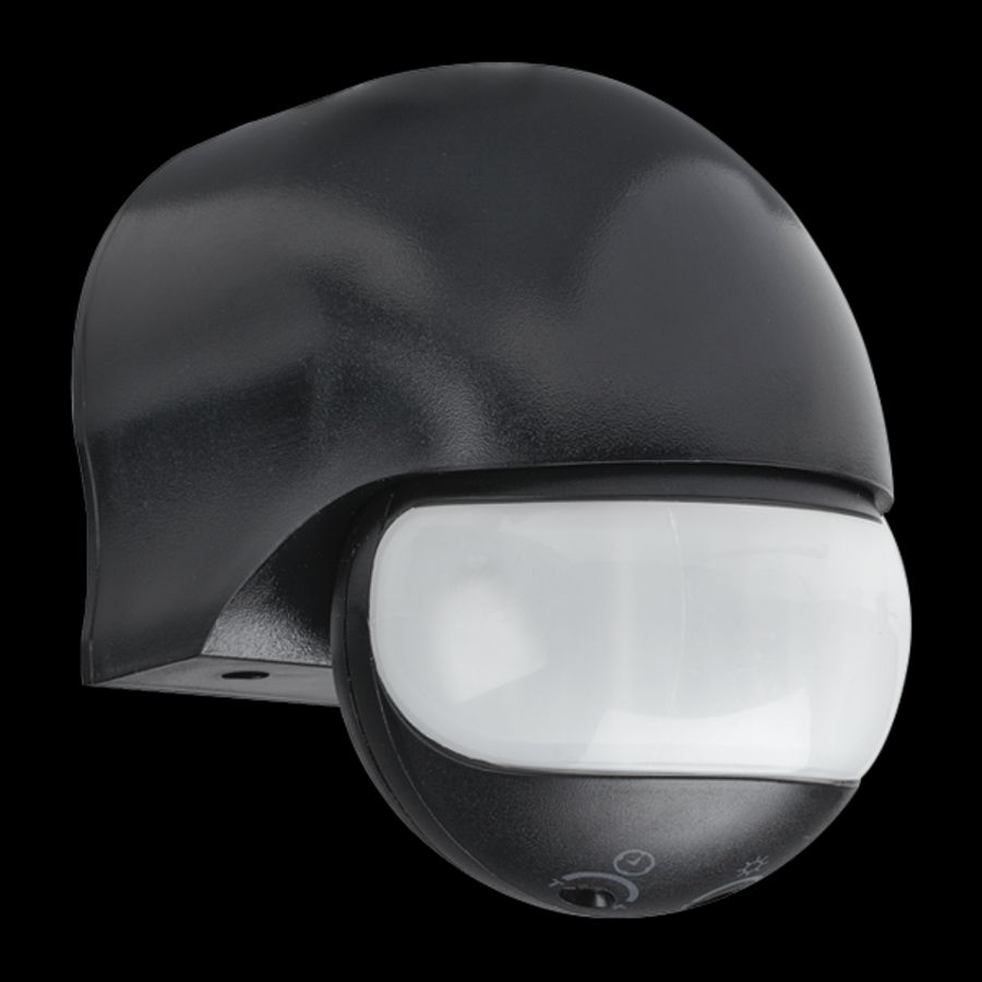 Bewegingsmelder IR 110 graden opbouw zwart
