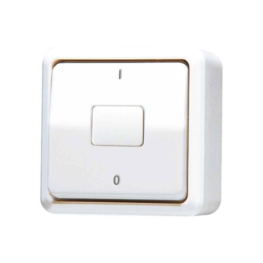 Wipschakelaar AP600 alpin wit 2-polig