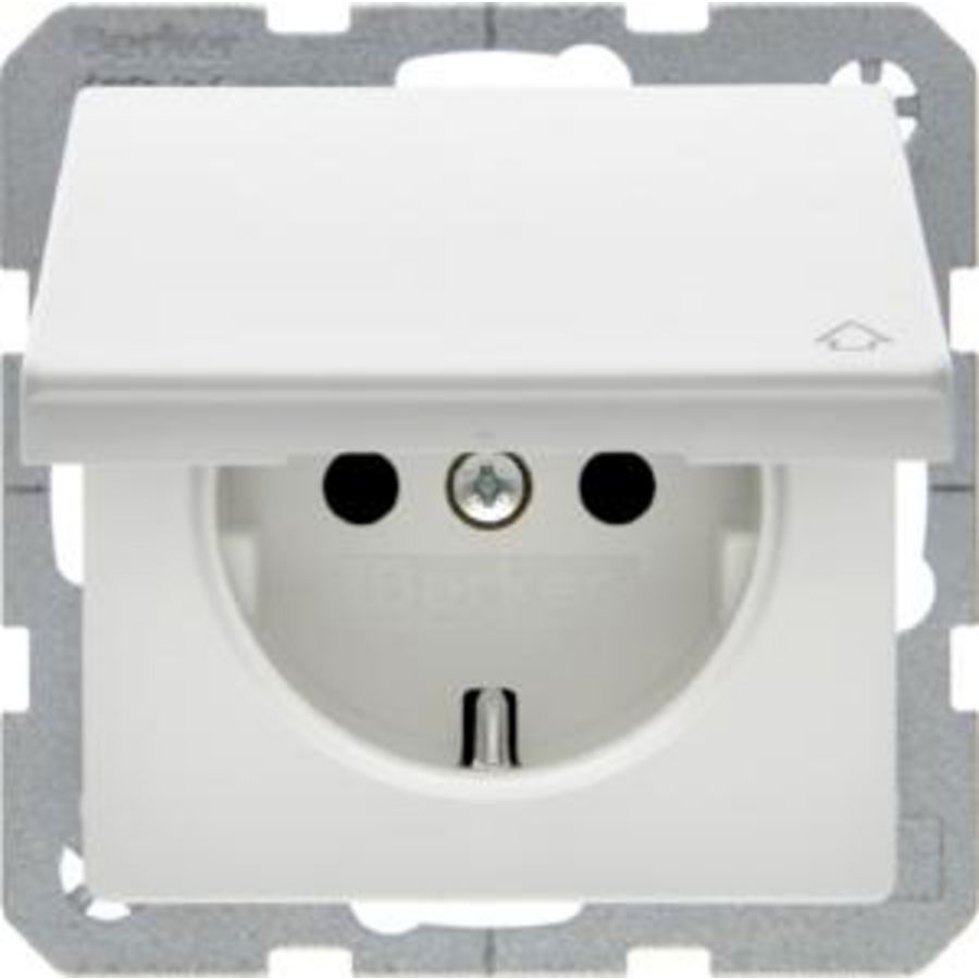 Wandcontactdoos RA aanraakveilig kd berker Q.1/Q.3/Q.7
