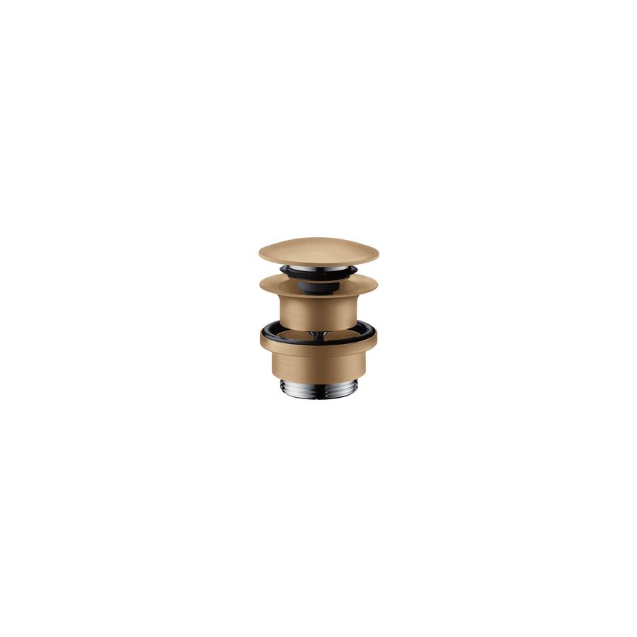 Waste set PushOpen voor wastafel-/bidetkranen 50100140 brushed bronze