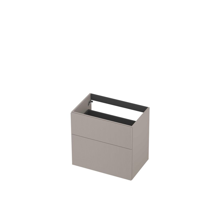 Onderkast 2L a-sym gelakt gefreesd front 70cm kasjmier grijs