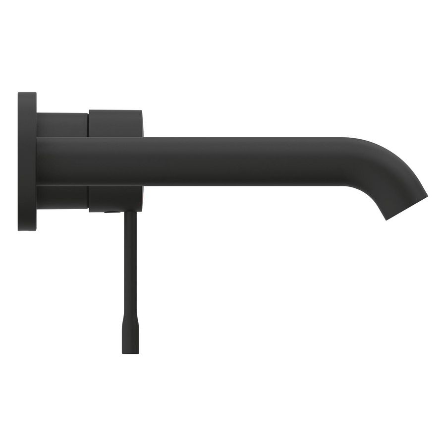 Afbouwdeel 2-gats wandmengkraan 1-hendel essence M-size 183mm phantom black (mat zwart) (prof) excl. inbouwdeel