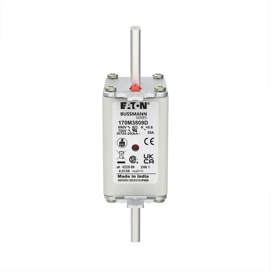 Zekering hoge snelheid 50A AC 690V 200kA 1 aR IEC VVE=6