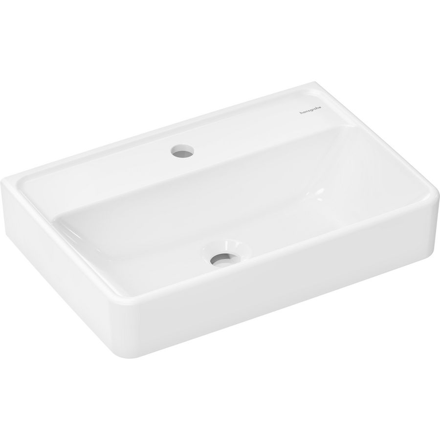 Wastafel Compact 550x370mm kraangat zonder overloop wit Xanuia Q