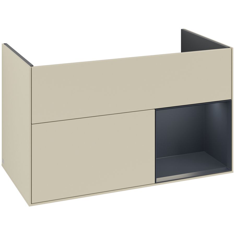 Wastafelonderkast Finion 996x591x498mm S.Grey Matt Lacquer G040HGHJ