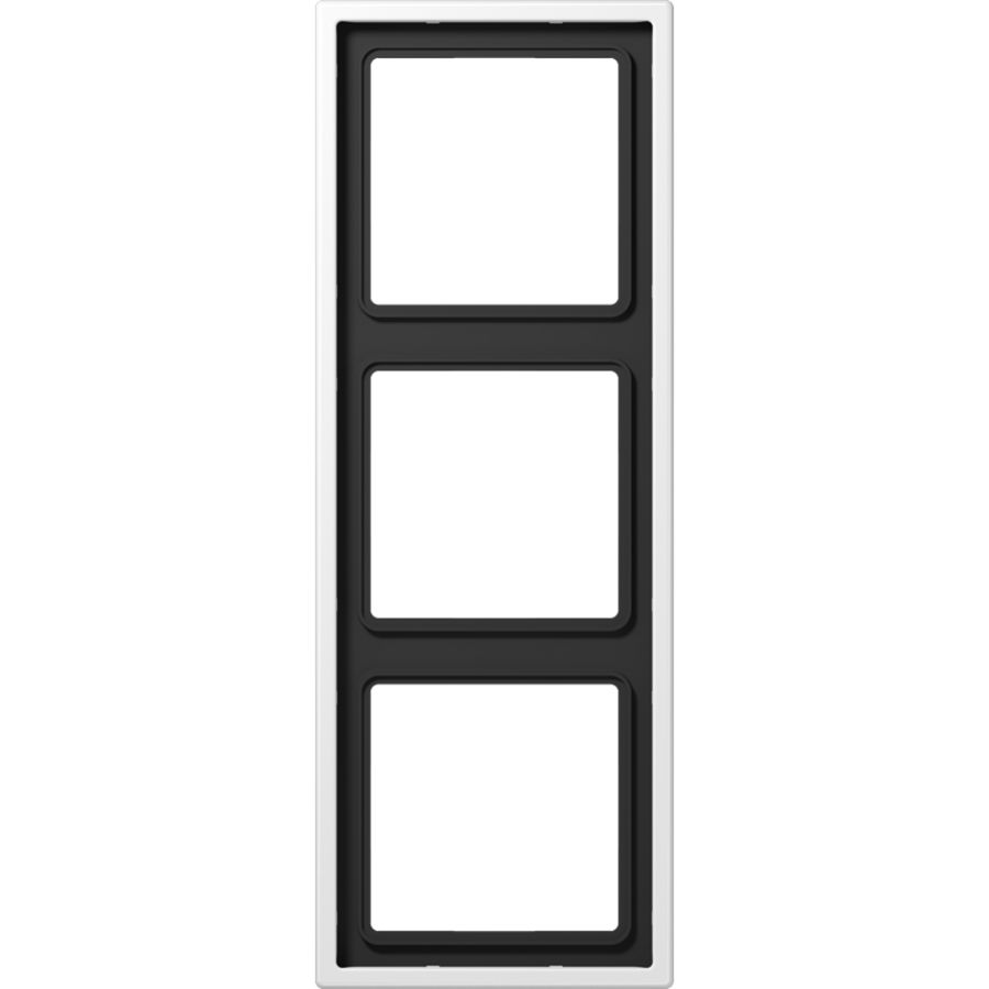 Afdekraam alp.wit edelst. gelakt 3-voudig