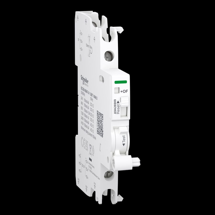 Hulp contact Acti9 A9A iOF/SD+OF 2 C/O 100mA- 6A 24VAC- 415V