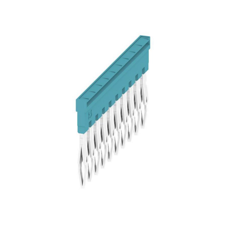Dwarsverbinder (terminal) Plugged blauw 24 A p: 10, VVE=20