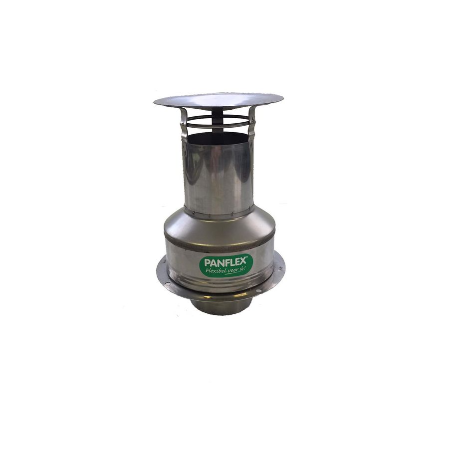 Dakkap HR COMPLEET INOX QA RVS Ø50mm dakplaat rond