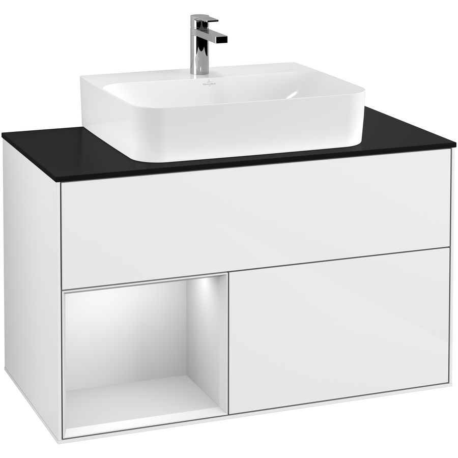 Wastafelonderkast Finion 1000x603x501mm G.White.L G112MTGF