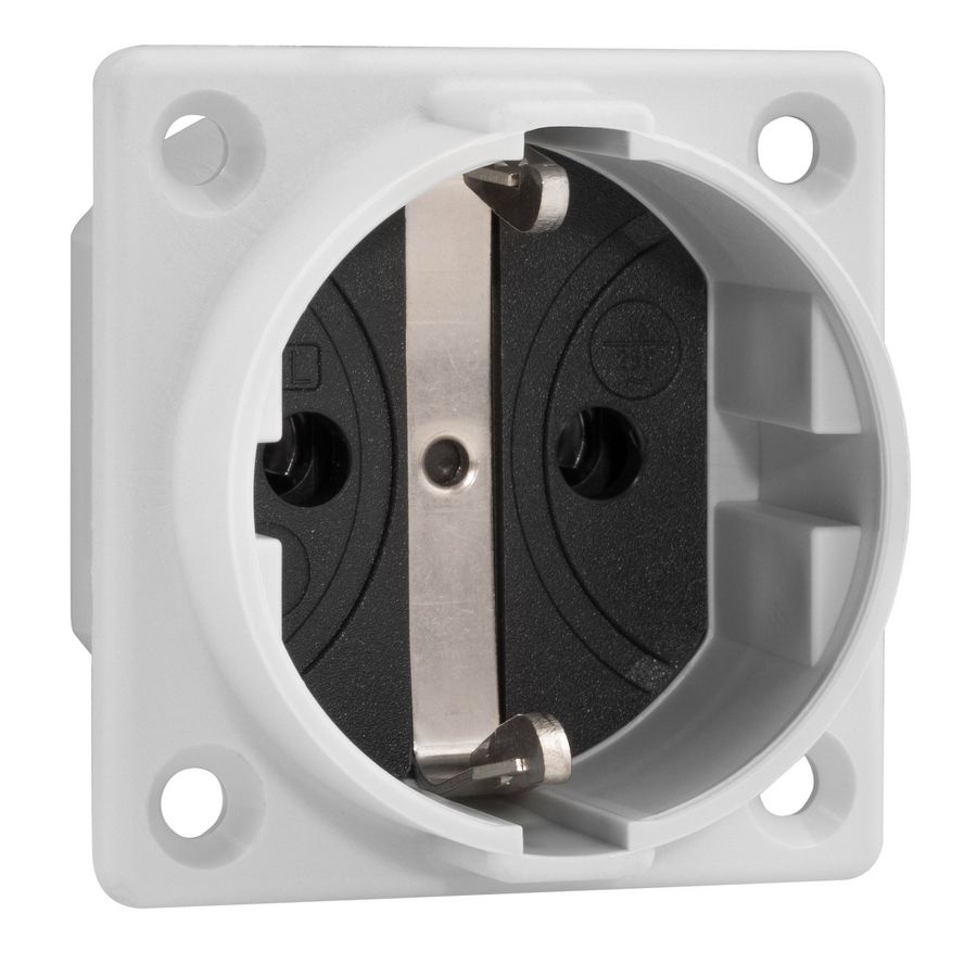 Toestelcontactdoos geaard inbouw schroefkl. IP54 gr. VVE=100