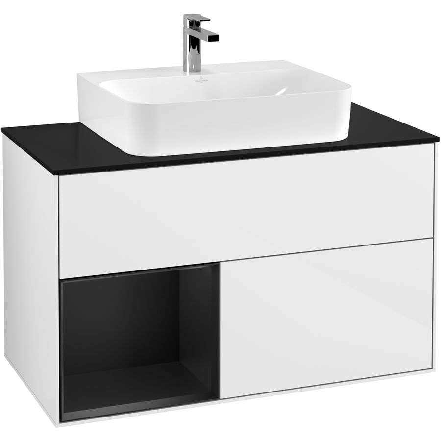 Wastafelonderkast Finion 1000x603x501mm G.White.L G112PDGF