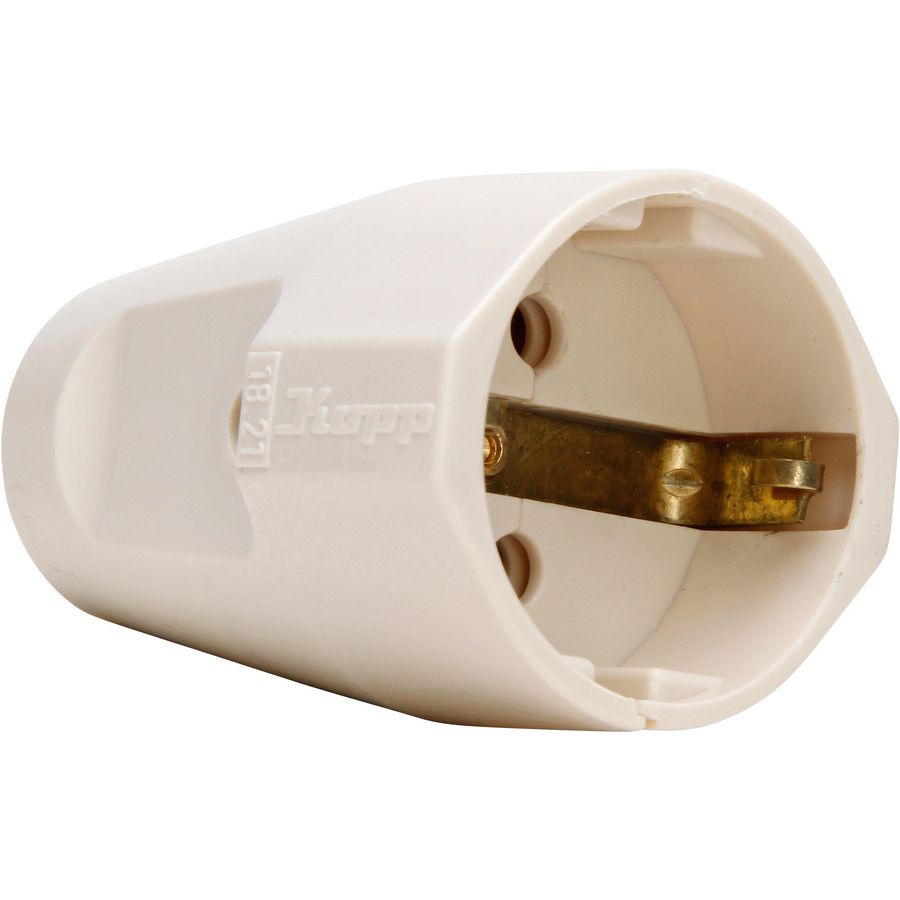 Contrastekker RA kunststof wit VVE=10