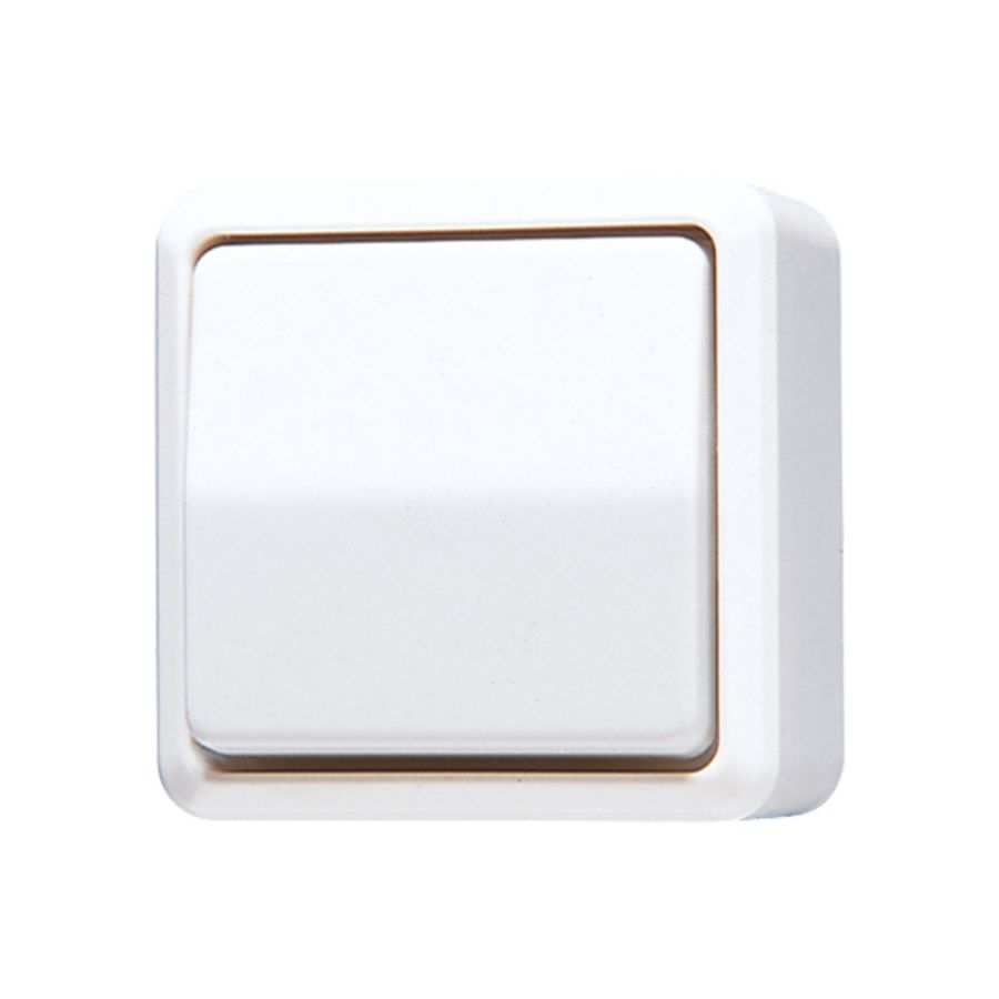 Wipschakelaar AP600 alpin wit kruis