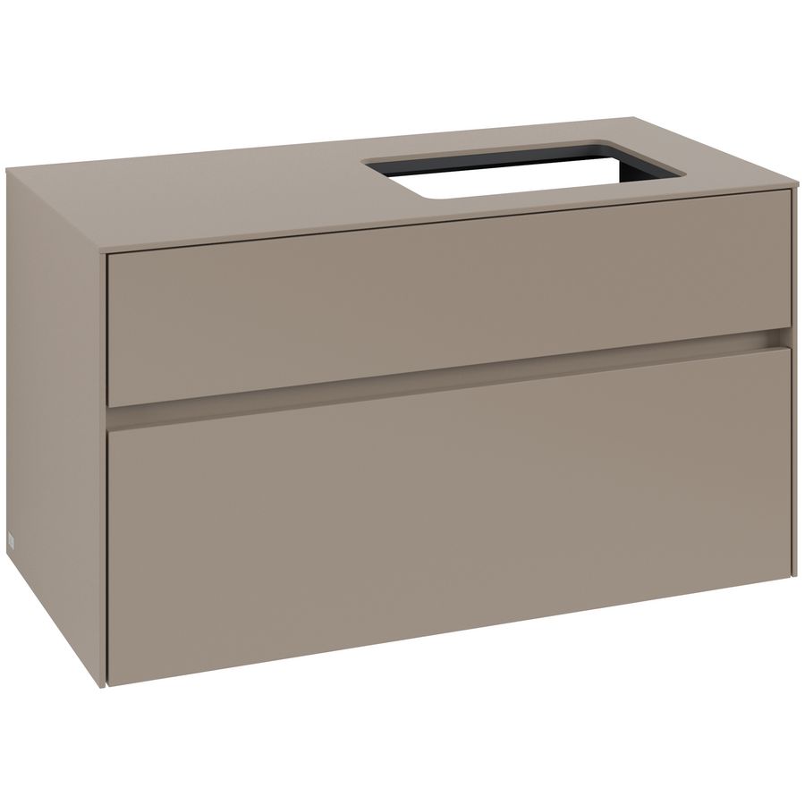 Wastafelonderkast Collaro 1000x548x500mm Taupe C111B0VM