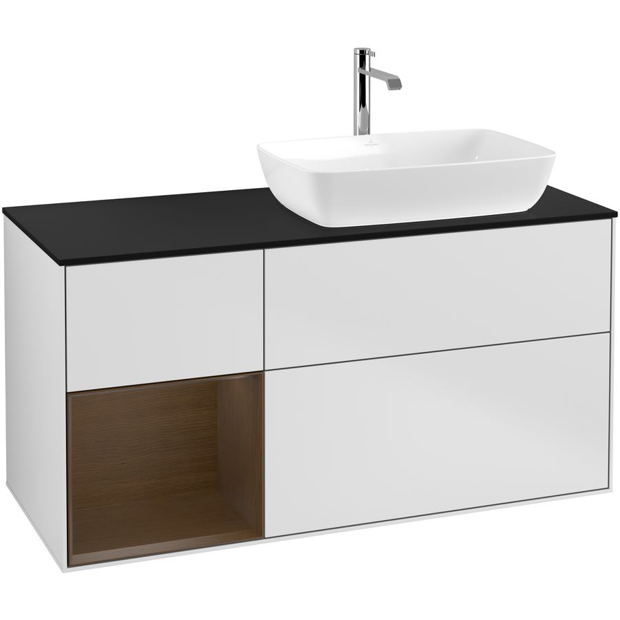 Wastafelonderkast Finion 1200x603x501mm White Matt Lacquer F802GNMT