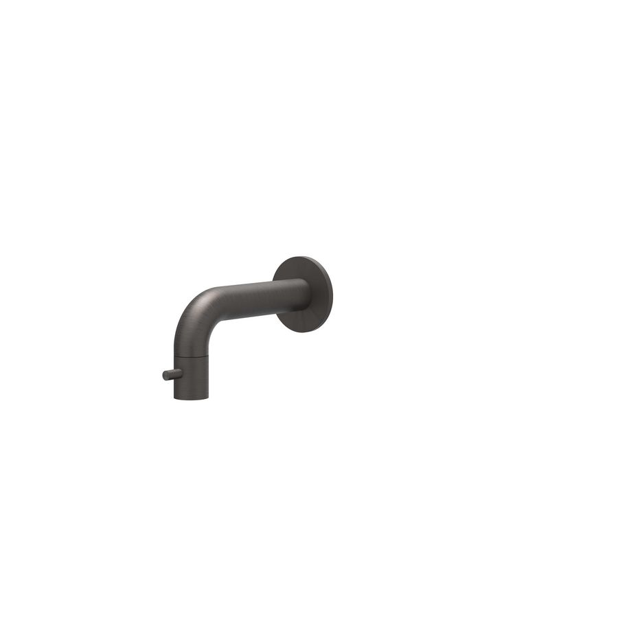Fonteinkraan CONCORD wandkraan sprong 125mm rvs geborsteld carbon black