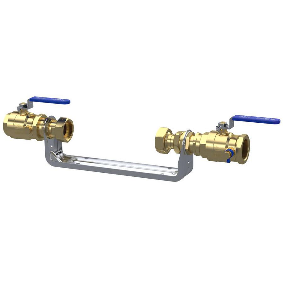Gwa set Qn 6,0 m3/h L=260 mm rvs watermeterbeugel 1 1/4"