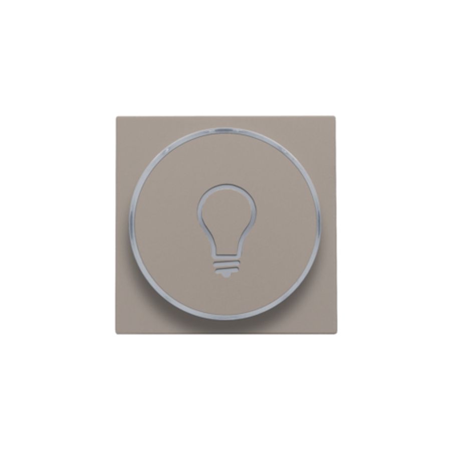 Afwerkingsset doorschijnende ring lampsymbool 6A bronze c.