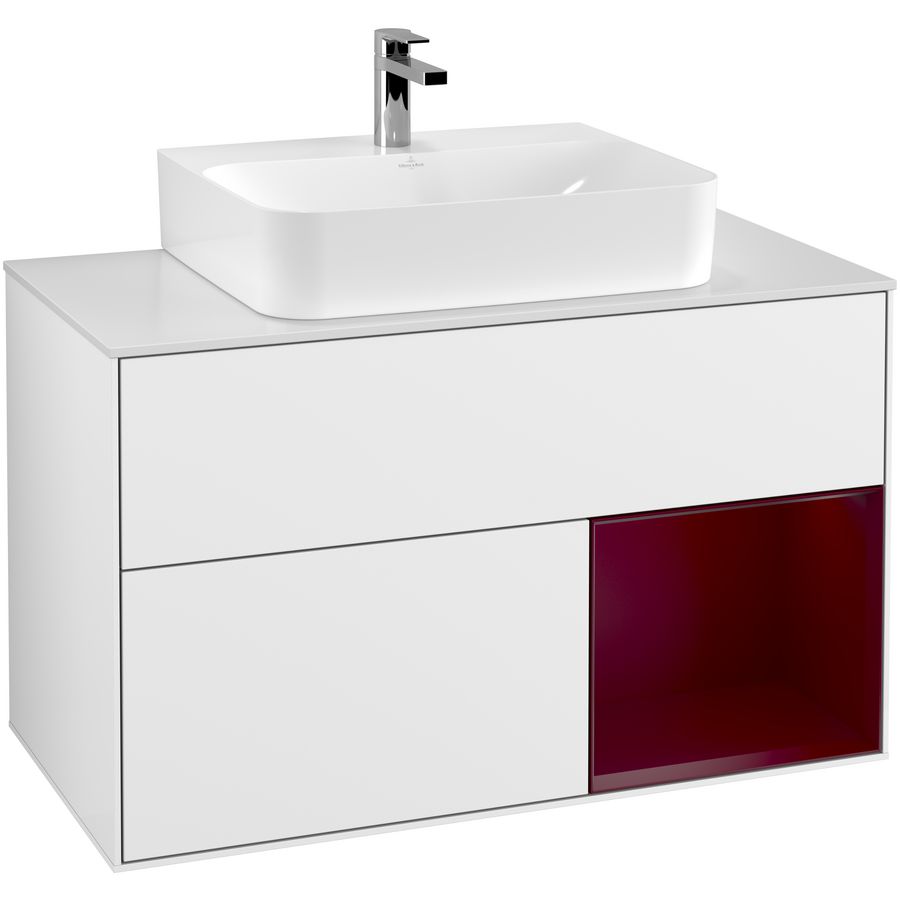 Wastafelonderkast Finion 1000x603x501mm G.White.L G121HBGF